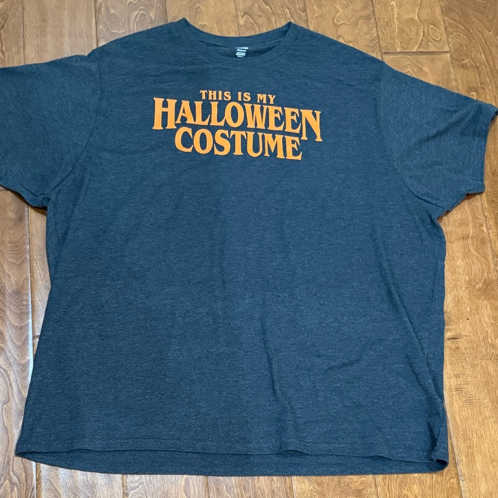 NWT 2XL Way to Celebrate Halloween Gray Graphic Costume T-Shirt